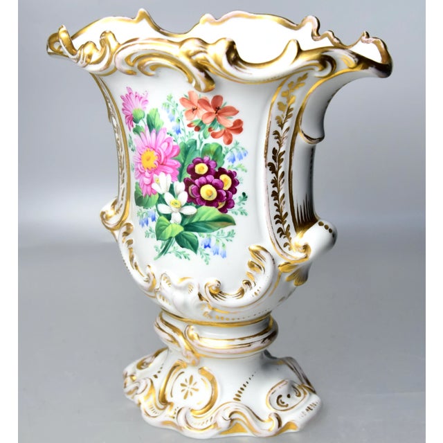 19th Century Rococo Revival Painted KPM Berlin Porcelain Vase For Sale In Los Angeles - Image 6 of 9