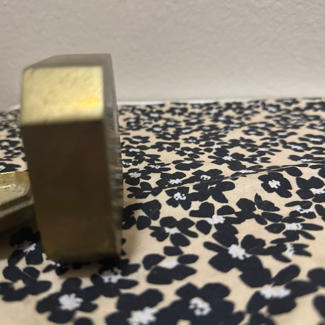 Brass 1960s Trinket Box Brass With Shell For Sale - Image 8 of 8