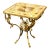 French Style Coffee Table With Cherub Artwork, Bronze Accents For Sale