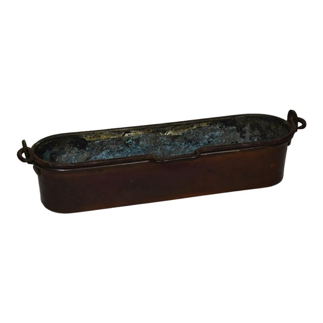 Mid 19th-Century French Copper Poissoniere For Sale