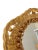 Brown French Mid-Century Sunburst Rattan & Wood Bead Round Wall Mirror For Sale - Image 8 of 13
