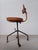 1940s Restored Office or Workshop Chair Reupholstered in Leather from Fritz Hansen, 1940s For Sale - Image 5 of 11