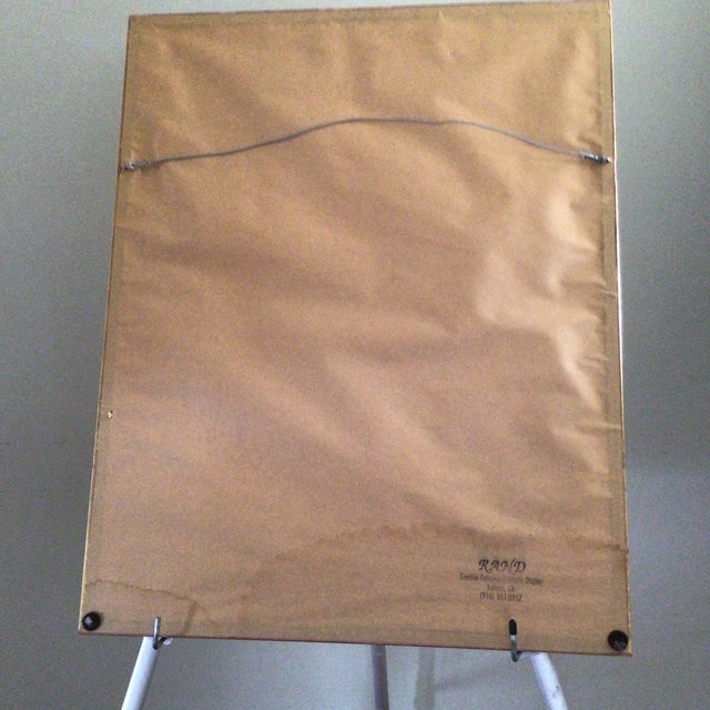 1930s Asian Silk Embroidered Panel Peacocks Perched in a Pine Tree For Sale - Image 10 of 11