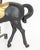 Mid 20th Century American Carousel Horse Form Gilt and Ebonized Metal Weathervane For Sale - Image 5 of 8