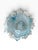 Vintage Blue Art Glass Bowl | Sculptural Ruffled Freeform Rim | Handkerchief Style For Sale - Image 4 of 5