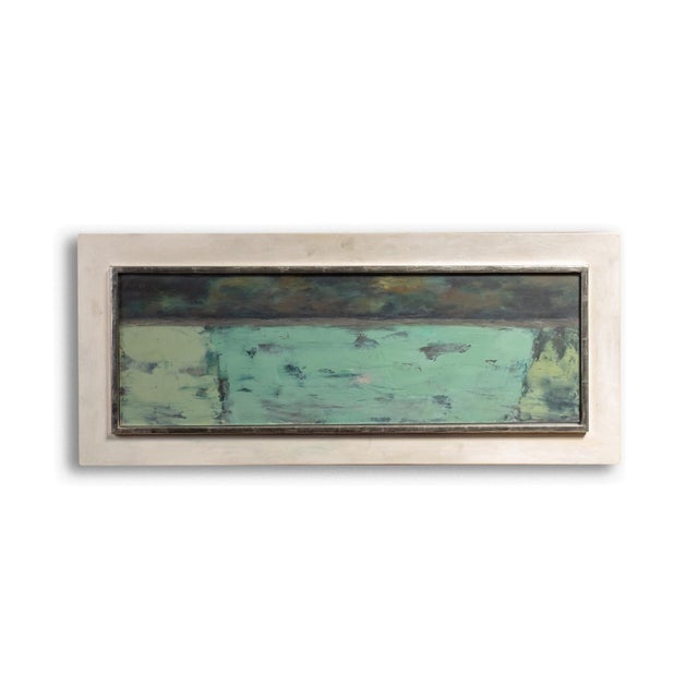 Michael Mohr (1964 Fulda) Original painting Oil on cardboard Studio frame 41 x 96 cm Signed and dated on the reverse...