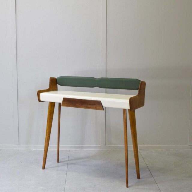 Brown Walnut Console Table by Carlo De Carli, 1950s For Sale - Image 8 of 10