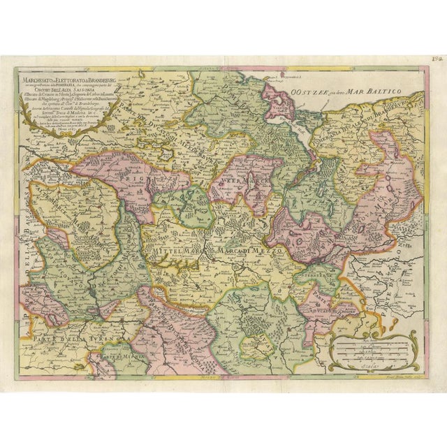 Map of the Margraviate of Brandenburg by Giacomo Cantelli Da Vignola, 1687 For Sale - Image 10 of 11