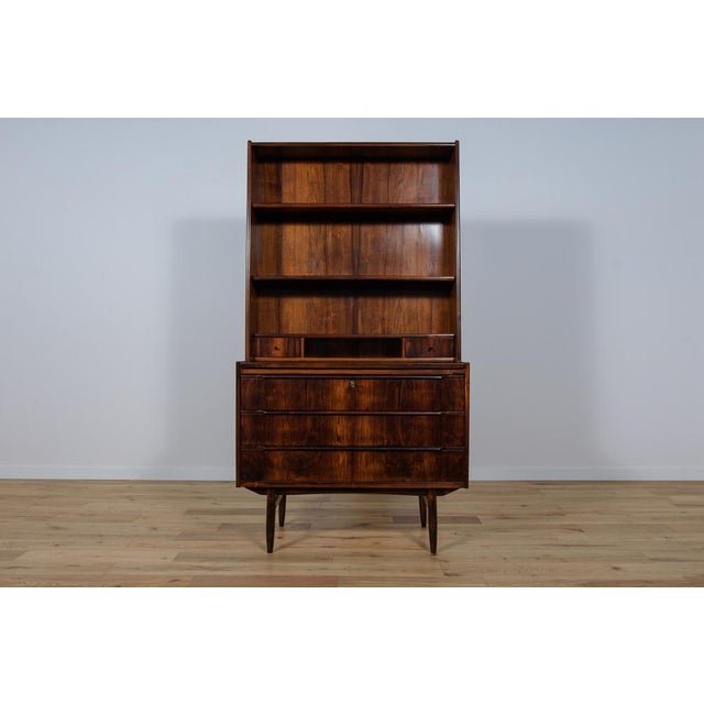 Mid-Century Rosewood Shelf with Pull-Out Top, 1960s For Sale - Image 4 of 18
