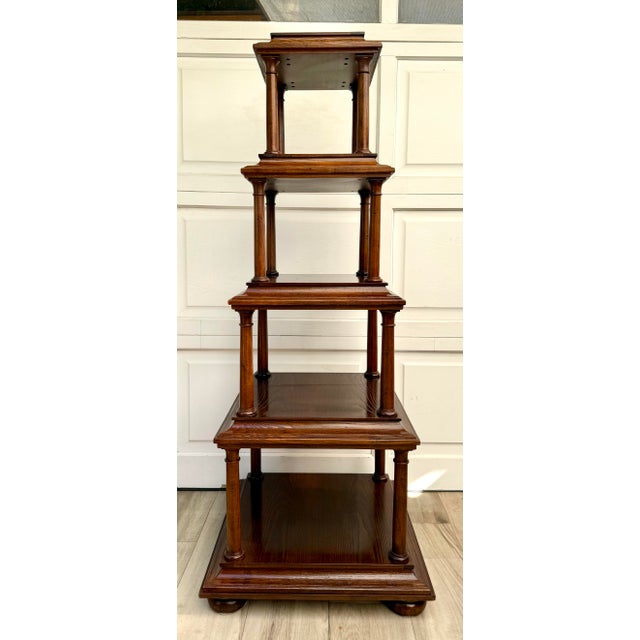 Late 20th Century Baker Furniture Architectural Graduated Tier Étagère For Sale - Image 10 of 12