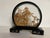 Beautiful handmade, one of a kind mid 20th century Chinese cork diorama. Black lacquer shadow box encompasses a very...