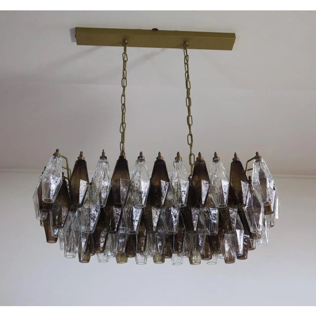 Vintage Italian Glass Chandelier, 1970s For Sale - Image 13 of 13