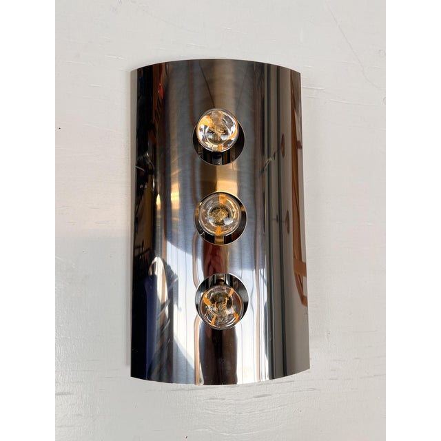 Silver Wall Lamp from Reggiani Illuminazione, 1960s For Sale - Image 8 of 11