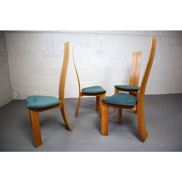 Wood Danish Set of 4 Iris Chairs for Berghe For Sale - Image 7 of 12