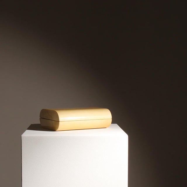 Lacquered Goatskin Parchment Box by Aldo Tura, Italy, 1970s For Sale - Image 13 of 14