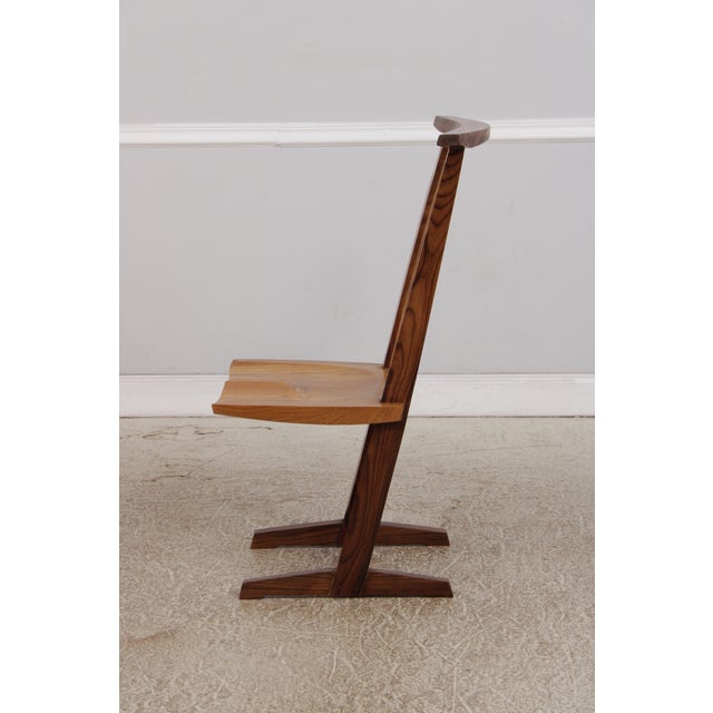 Set of 6 George Nakashima Style Conoid Dining Room Chairs For Sale - Image 9 of 18