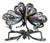 Mid Century Italian 800 Silver Filigree Butterfly Brooch For Sale