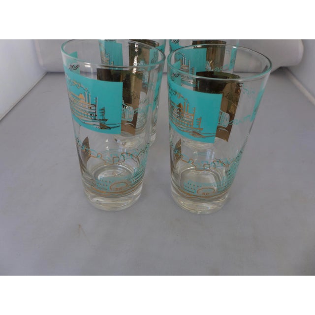 Mid-Century Modern Mid-Century Steamboat Bar Tumblers - Set of 4 For Sale - Image 3 of 8