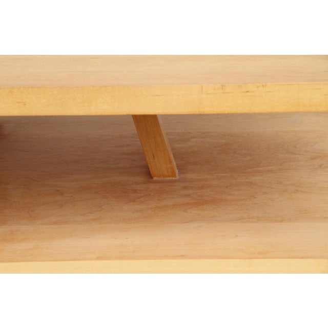 Late 20th Century Late 20th Century Maple Rectangular Occasional Table By Richard Meier For Sale - Image 5 of 7