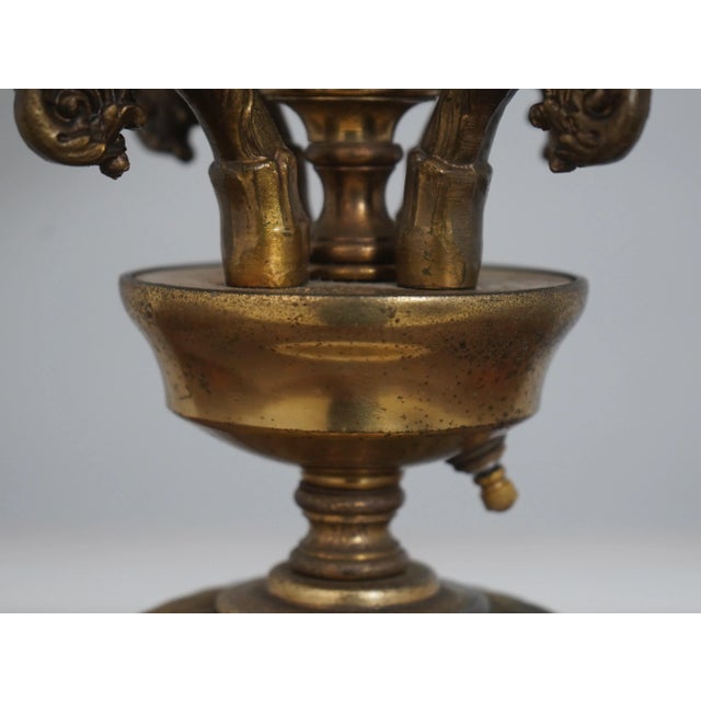 1960s Italian Neoclassical Bisque Base Table Lamp For Sale - Image 5 of 11