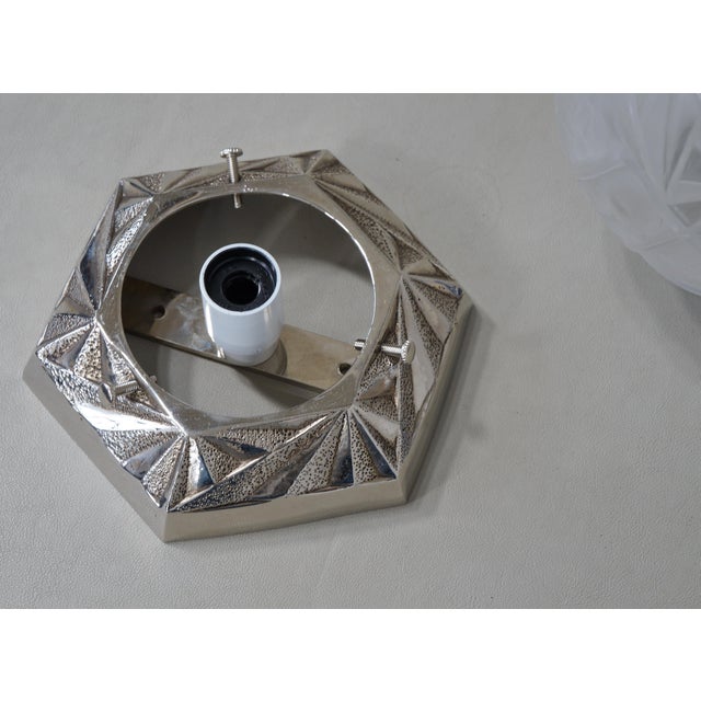 1930s French Art Deco Flush Mount by Muller Freres France - A Pair For Sale - Image 10 of 11