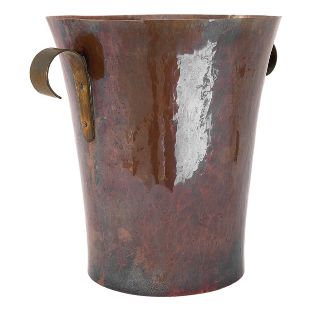 Champagne Bucket in Hammered Copper, Germany, 1950s For Sale