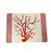 Italian Vintage Italian Placemats With Red Coral and Geometric Border - Set of 6 For Sale - Image 3 of 10