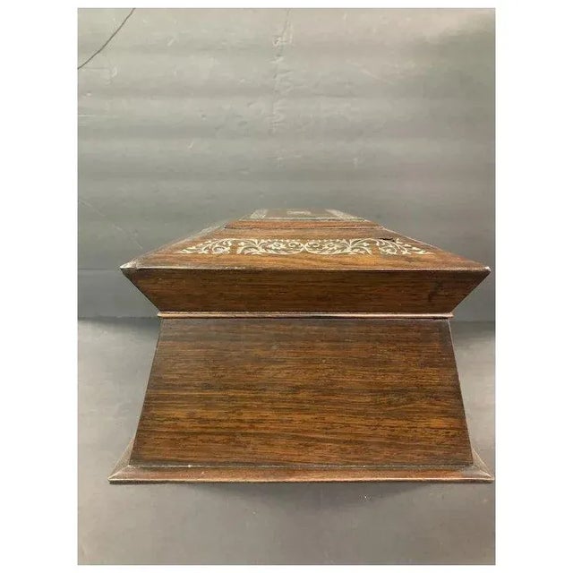 Bronze Inlaid Mother Of Pearl Box For Sale - Image 8 of 11