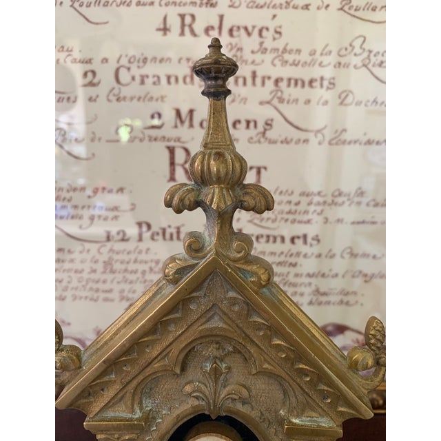 Religious 19th Century Brass Reliquary With Intaglio For Sale - Image 3 of 11