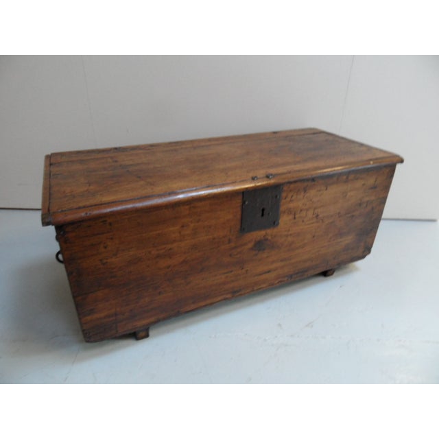 Antique Dutch Wood Chest For Sale - Image 12 of 12