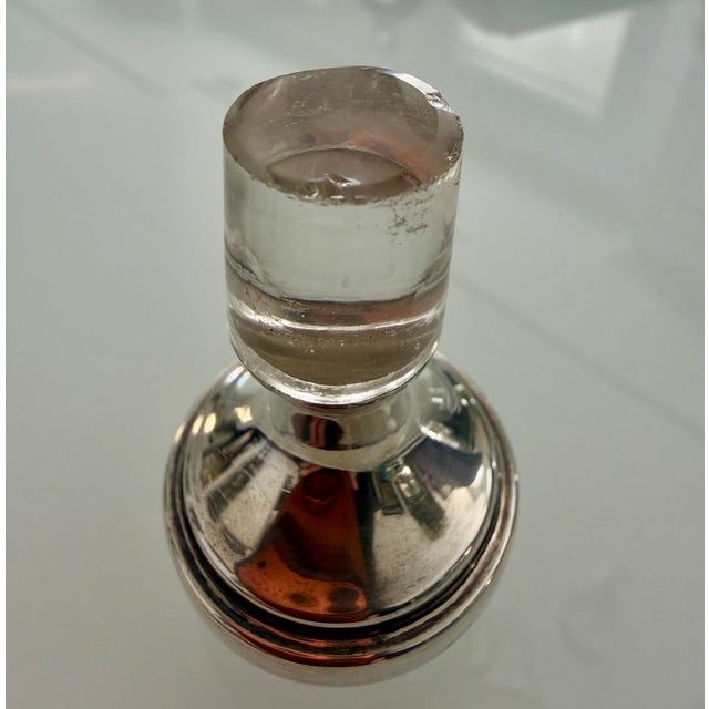 Antique French Sterling Apertif Set With Silver Plate Gallery Tray, 7pc Set For Sale - Image 14 of 15