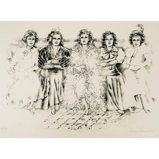 1986 Ann Chernow Ten Cents a Dance Lithograph For Sale