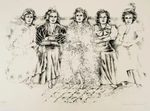 1986 Ann Chernow Ten Cents a Dance Lithograph