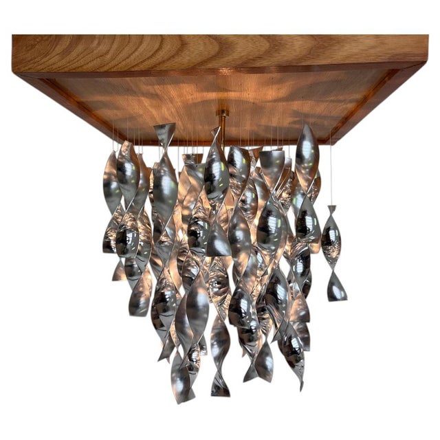 Space Age Aluminium Ceiling Light, Czechoslovakia, 1960s For Sale - Image 9 of 9