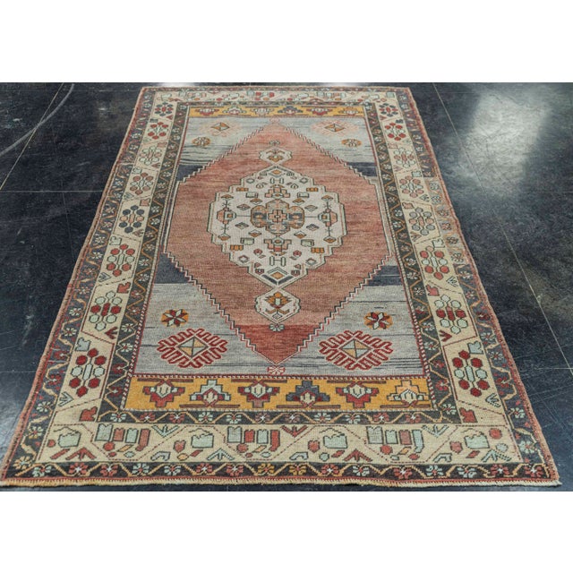 Turkish Vintage Rug 4'3" x 7'4" #20810 Explore a curated collection of hallway runners, wool rugs, and handmade...