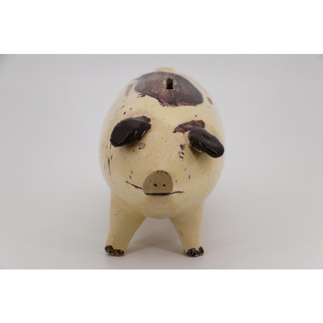 19th Century 19th Century Glazed Earthenware Large Piggy Bank, Danish For Sale - Image 5 of 18