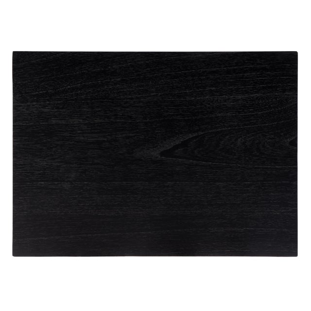 Black Flagstaff 25 in. W Rectangular Cane 1 Drawer Nightstand with Top Open Shelf, Black Cane For Sale - Image 8 of 9