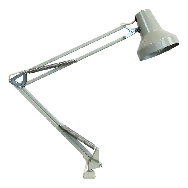 Adjustable Grey Architect's Desk Lamp, 1970s For Sale