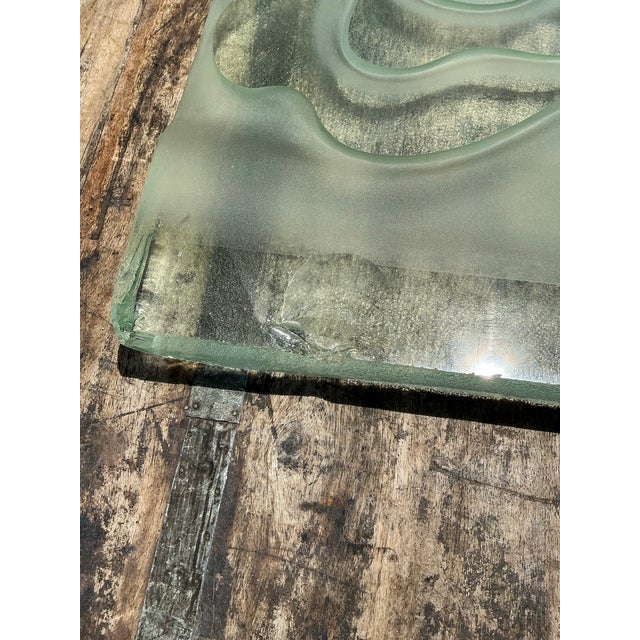Vintage 1937 Joris Minne Et Albert Algae Frosted Glass Sculpture For Sale - Image 14 of 14