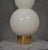 Murano Blown-White Glass and Brass Table Lamp, 1980s For Sale - Image 4 of 10