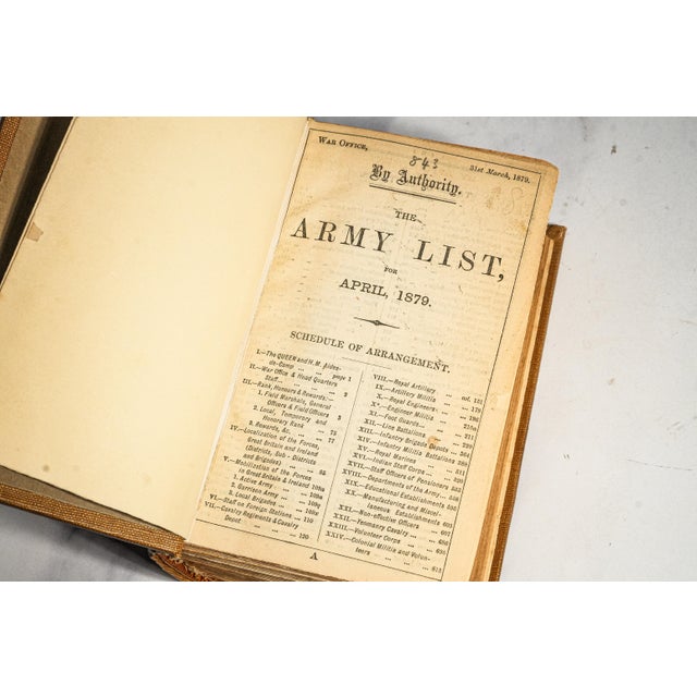Fascinating Antique 1879 British Army List April–June Anglo-Zulu War Victorian Military Reference Book Militaria History For Sale - Image 4 of 10