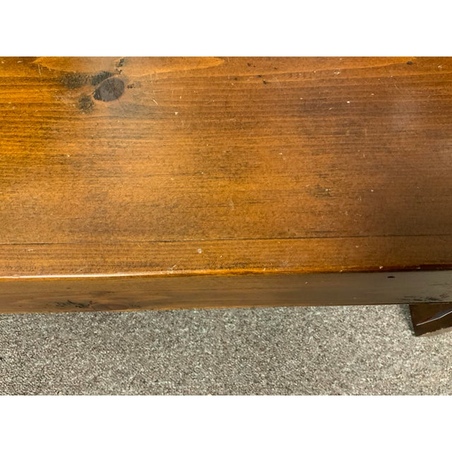 Brown 20th Century Pine Bucks County Bench Von Hohen For Sale - Image 8 of 8