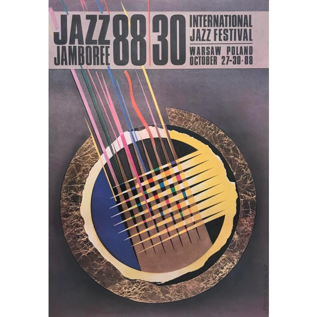 Mid-Century Modern Original 1988 Polish Jazz Poster, Jazz Jamboree For Sale - Image 3 of 7