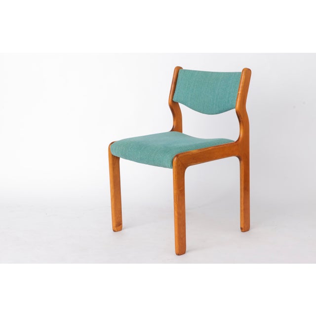 Vintage German Beech Dining Chairs, 1970s, Set of 6 For Sale - Image 4 of 10