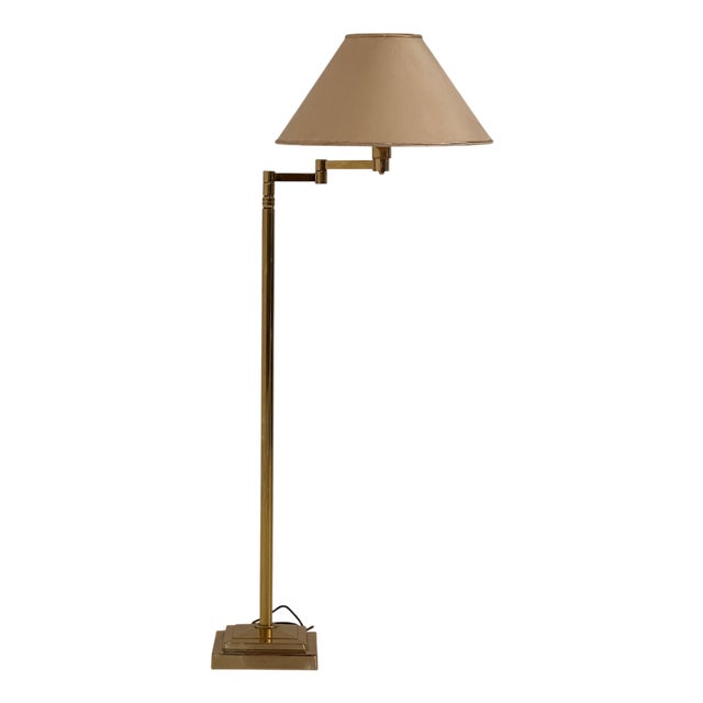 Brass Floor Lamp, 1980s For Sale