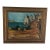 1960s Original Mid Century Painting of a Nautical Scene. It Is Framed in a Gold Frame. For Sale
