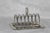 Silver toast rack with tray Toast holder Bread rackPlatter Serving dish Holiday table Summer Wedding gift Silver-plated....