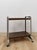 Mid-Century Modern Mid Century Chrome and Wood Laminate Bar Cart, Rolling Serving Cart For Sale - Image 3 of 7
