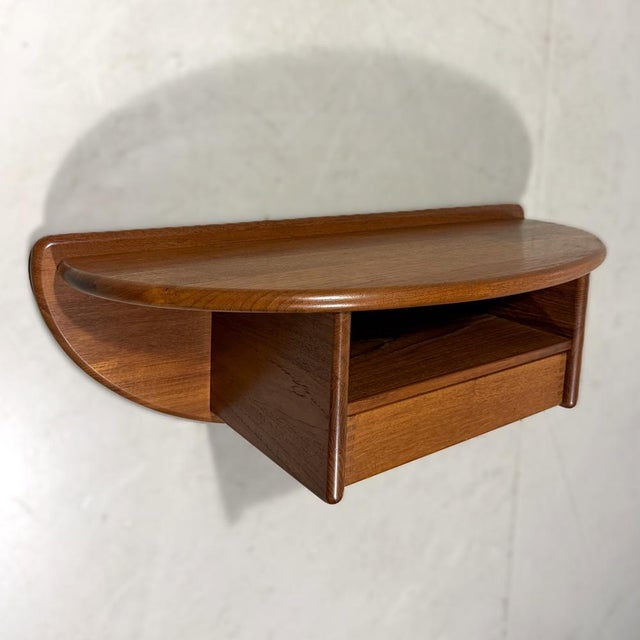 Wood Teak Wall Console by Kai Kristiansen for Vildbjerg Møbelfabrik, 1960s For Sale - Image 7 of 18