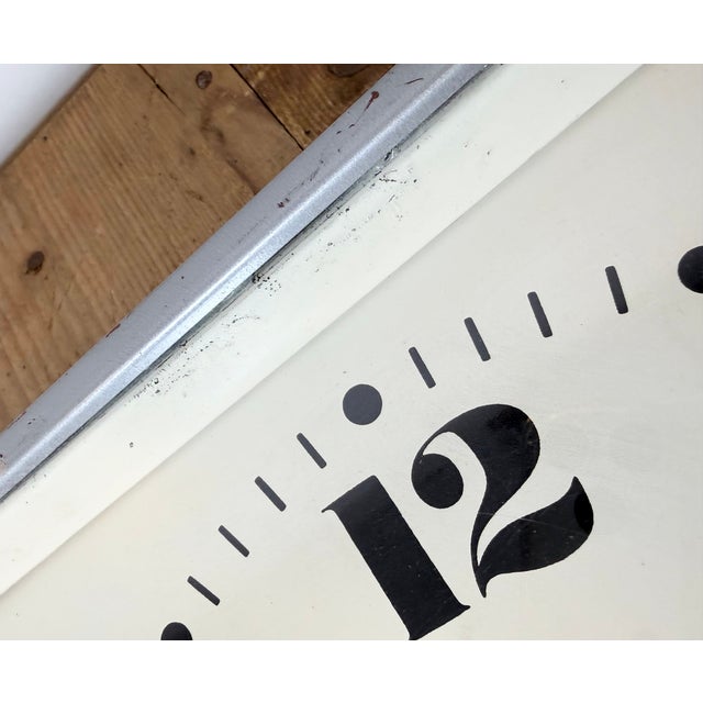 Vintage Industrial Square Wall Clock from Rodopa Chepelare, 1960s For Sale - Image 16 of 18